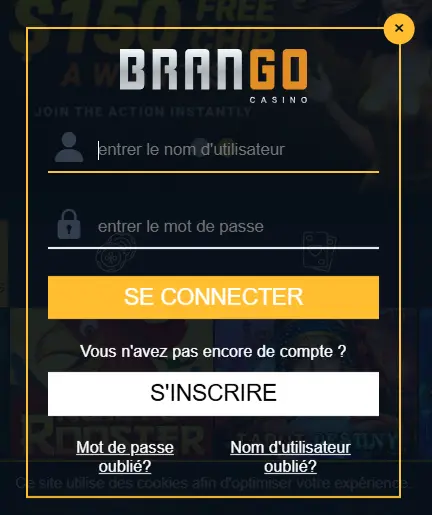 Brango Casino login